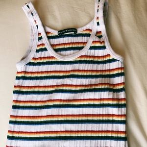 brandy melville rainbow tank top